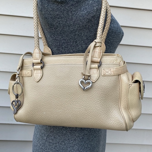 Brighton Handbags - Vintage Brighton Lorna Satchel Cream